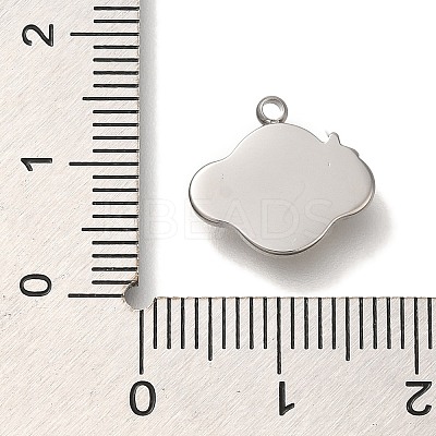 Anti-Tarnish 304 Stainless Steel Charms STAS-P371-102P-1