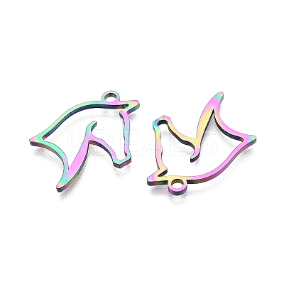 Ion Plating(IP) 201 Stainless Steel Pendants STAS-T063-167M-1