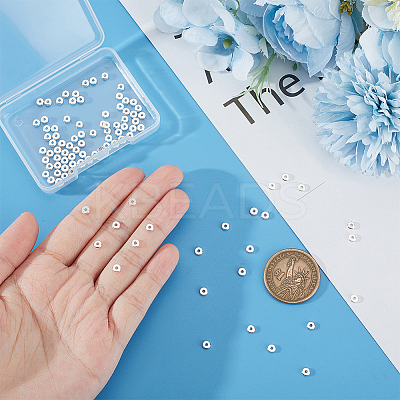 100Pcs 304 Stainless Steel Spacer Beads STAS-UN0051-49-1