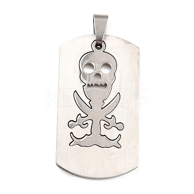201 Stainless Steel Pendants STAS-P298-05P-1