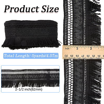 5Yards Polyester Embroidery Ribbon OCOR-GF0004-64B-1