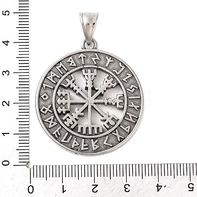 316 Surgical Stainless Steel  Pendants STAS-Z073-58AS-02-1