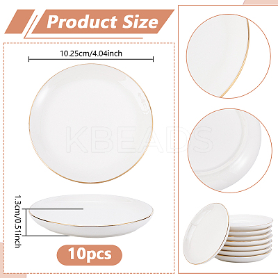 Porcelain Trinket Dishes AJEW-WH0609-511A-1