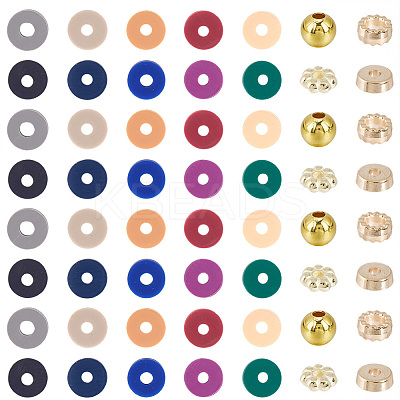 3500Pcs 10 Colors Handmade Polymer Clay Beads CLAY-PA0001-26C-1