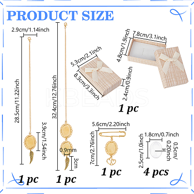 2Pcs 2 Styles Wing Alloy Pendant Decorations with Oval Tray HJEW-GA00049-01-1