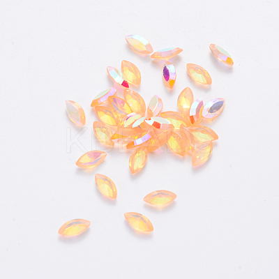 Transparent Resin Rhinestone Cabochons MRMJ-T047-14A-1