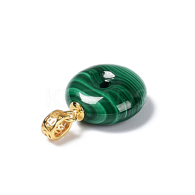 Natural Malachite Pendants G-C033-06G-1