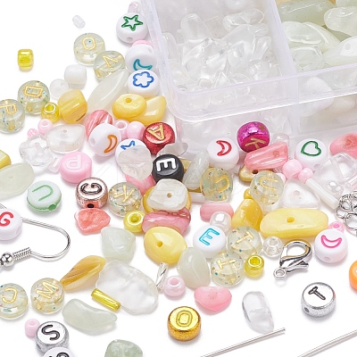 Natural Stone Chip Beads DIY Jewelry Set Making Kit DIY-YW0004-70C-1