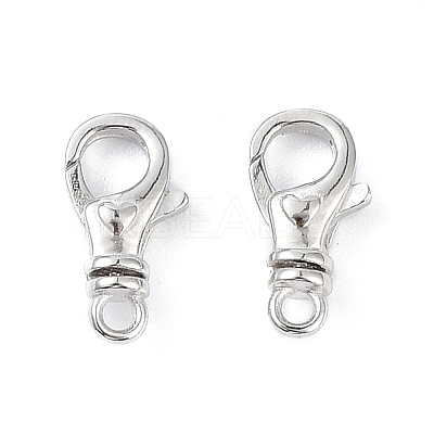 Anti-Tarnish Rhodium Plated 925 Sterling Silver Swivel Clasps STER-K173-22P-1