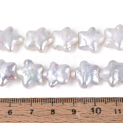 Natural Baroque Keshi Pearl Beads Strands PEAR-S020-Z06-01-1