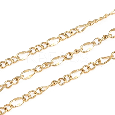 304 Stainless Steel Figaro Chains CHS-P028-13G-1