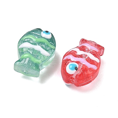 Handmade Lampwork Enamel Beads LAMP-A014-01-1
