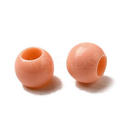 Opaque Acrylic European Beads Beads SACR-ZX012-17B-1