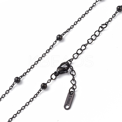 304 Stainless Steel Satellite Chain Necklace for Men Women NJEW-K245-011E-1