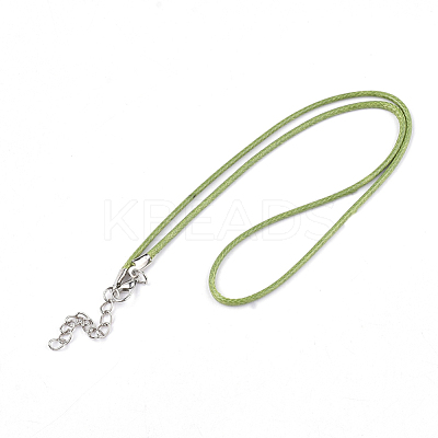 Waxed Cord Necklace Making NCOR-T001-16-1