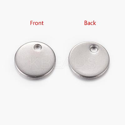 304 Stainless Steel Stamping Blank Tag Pendants X-STAS-Q056-1