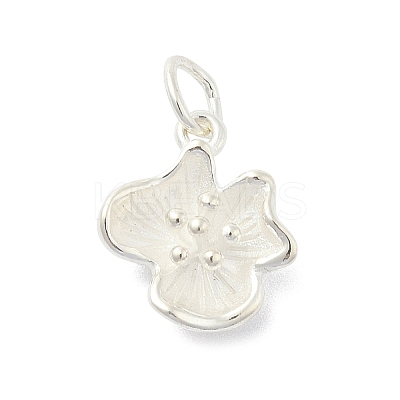 925 Sterling Silver Flower Charms with Jump Rings and 925 Stamp LS-STER-M021-02S-03-1