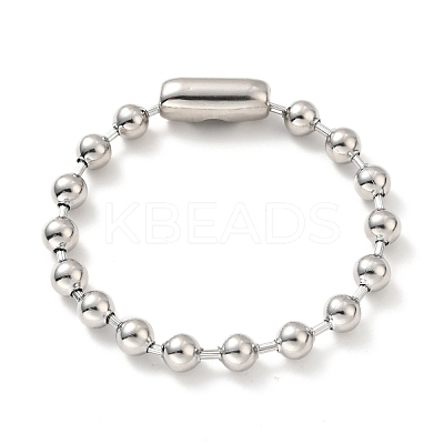 Tarnish Resistant 304 Stainless Steel Ball Chain Necklace & Bracelet Set STAS-D181-02P-01C-1