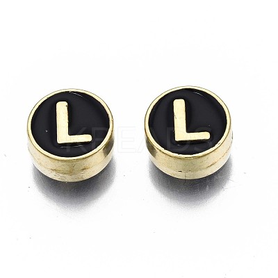 Alloy Enamel Beads ENAM-N052-006-02L-RS-1