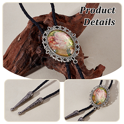 6Pcs 3 Colors Retro Alloy Cord Ends FIND-GA0004-76-1