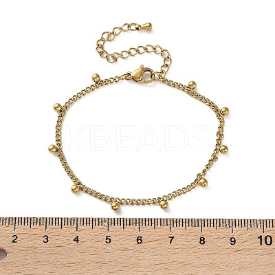 304 Stainless Steel Link & Charm Bracelets for Women LS-BJEW-Z133-03G-1