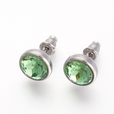 304 Stainless Steel Stud Earrings EJEW-F182-A09-1