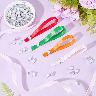 100Pcs Aluminum Beads ALUM-CP0001-01-1