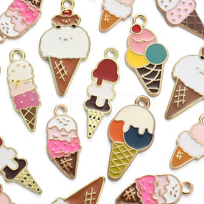40Pcs 8 Styles Alloy Pendants ENAM-CJ0003-40-1