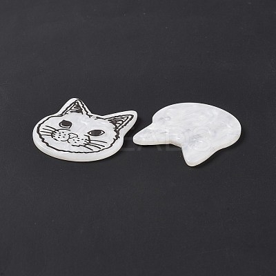 Opaque Acrylic Pendants SACR-G023-B02-1