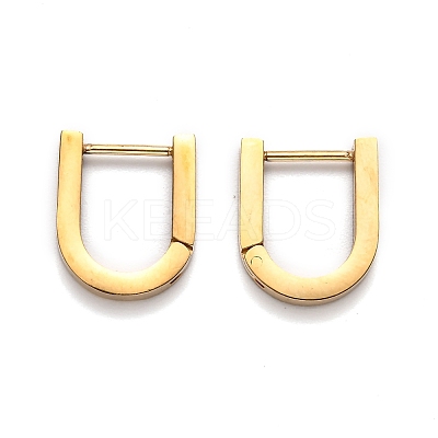 304 Stainless Steel Huggie Hoop Earrings STAS-H156-12A-G-1