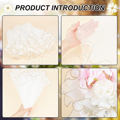 1 Bag Wrinkled Wavy Gauze Yarn Flower Bouquets Wrapping Packaging DIY-BC0013-64C-1
