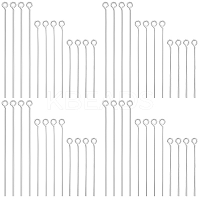 600Pcs 3 Styles Brass Eye Pin KK-SP0001-75S-1