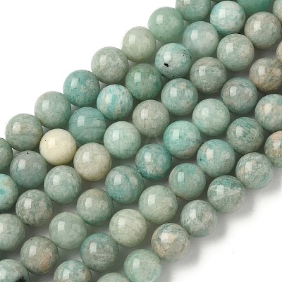 Natural Amazonite Beads Strands G-K068-03-8mm-1