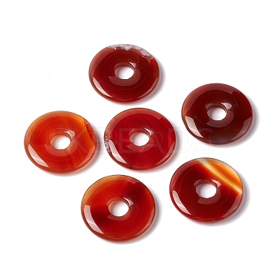 Natural Red Agate Pendants G-I331-01E-1
