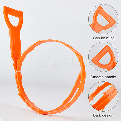 Stainless Steel Drain Clog Remover Tool TOOL-WH0129-92-1