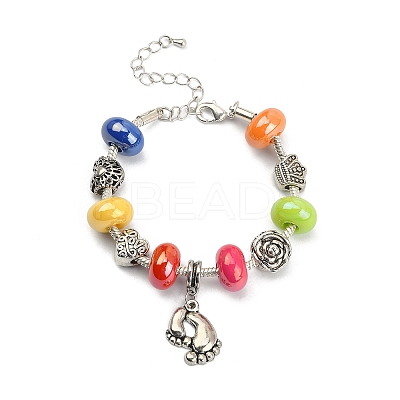 Opaque Acrylic European Beads FIND-CJC0003-66-1