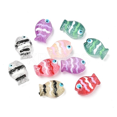 Handmade Lampwork Enamel Beads LAMP-A014-01-1