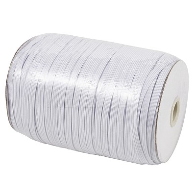 1/4 inch Flat Braided Elastic Rope Cord EC-R030-6mm-01-1