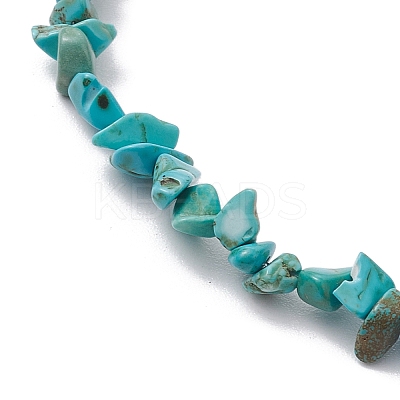 Natural Gemstone Beads Anklets AJEW-AN00583-04-1