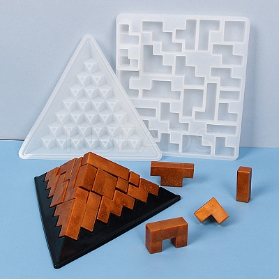 Pyramid Puzzle Silicone Molds DIY-F110-01-1