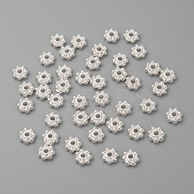 Alloy Beads Daisy Spacer Beads LF1249Y-01S-RS-1