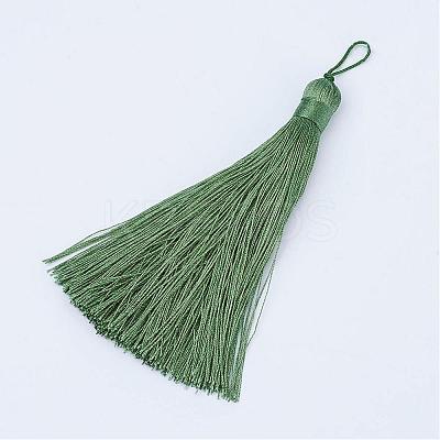 Nylon Tassel Big Pendants AJEW-P044-14-1