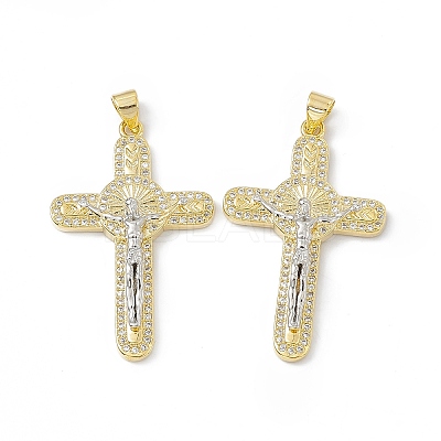 Rack Plating Eco-friendly Brass Pendants KK-B065-09P-1
