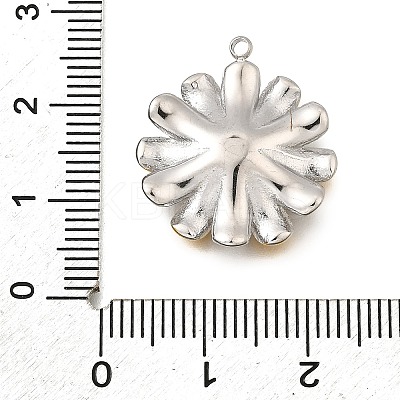 304 Stainless Steel & Rhinestone Pendants STAS-M123-02A-PG-1