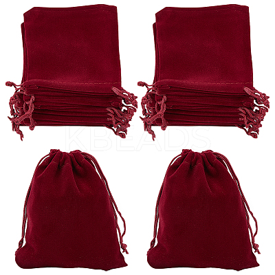 20Pcs Rectangle Velvet Drawstring Pouches TP-BBC0001-03B-01-1