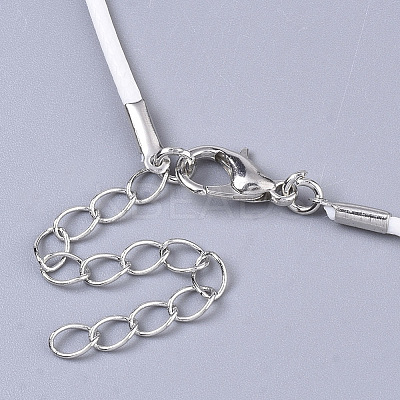 Waxed Cotton Cord Necklace Making LS-MAK-S032-1.5mm-B20-1