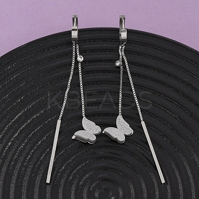 304 Stainless Steel Hoop Earrings EJEW-F393-15P-1