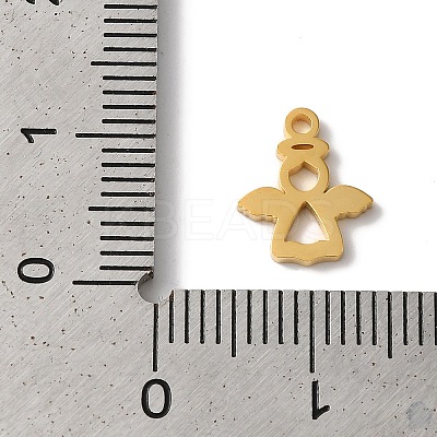 PVD Vacuum Plating 304 Stainless Steel Charms LS-STAS-L081-025G-1
