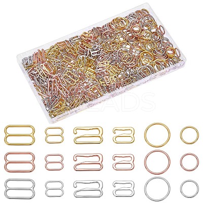 450Pcs 18 Styles Alloy Swimsuit Bra Tops DIY-ME0001-87-1