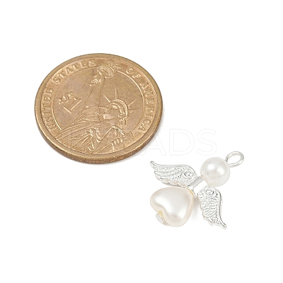 ABS Imitation Pearl Bead Pendants PALLOY-JF04104-04-1